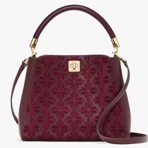 KATE SPADE Spade Flower Embroidered Top Handle Satchel NWT